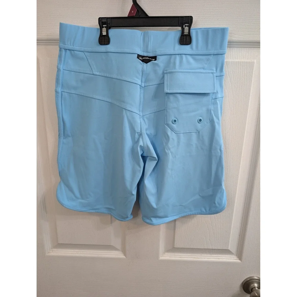 Alphalete Board Shorts Mens Blue Competition Physique Swim Trunks NWT‎ - Size 29